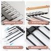 YSkrep Pants Hanger, 2-Piece Set, Slack Hanger, Trouser Storage, Stainless