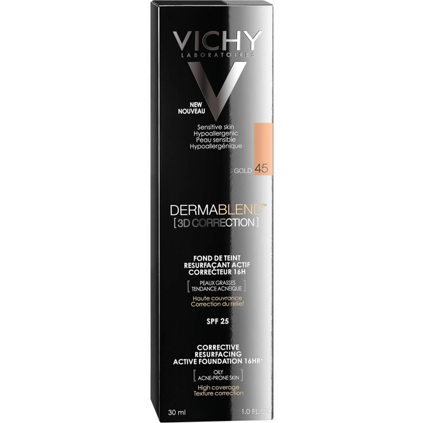 VICHY Dermablend 3D Correction SPF 25 Make-up Gold 45, 30 ml Cream