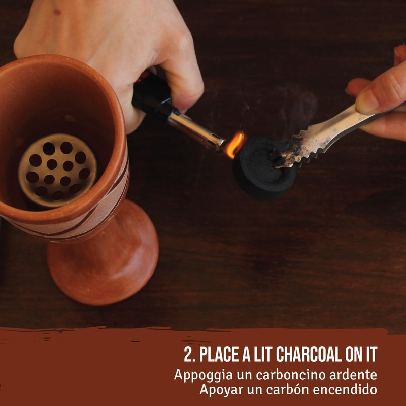 PALOSANTO - Charcoal Holder - Ideal to use inside the