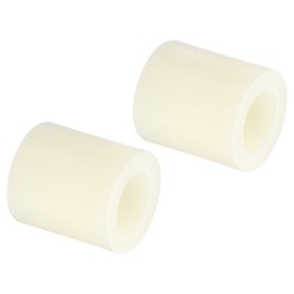 PATIKIL M8 Round Spacer Washer, 24 Pack Nylon 8.2mm ID x 14mm OD x 15mm L for M8 Screws Block 3D Printer TV Wall Mounting Electrical Outlet, Beige