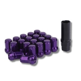 Lock Nuts Purple Car Tire Wheel Nuts M12 Short Nuts Lug Nuts Racing Nuts (P1.25 x 20pcs)