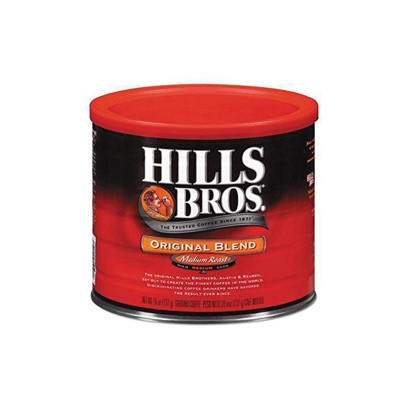 Hills Bros Original Blend Ground Coffee, Medium Roast, Full-Bodied Classic