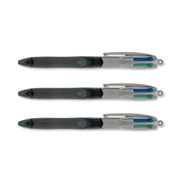 Bic 4 Colour Grip Pro Ballpoint Pen 1.0mm Medium Tip