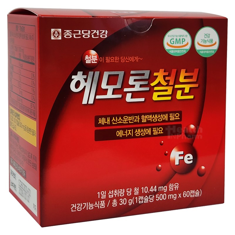 Chong Kun Dang Health Hemoron Iron 60g (500mg x 60