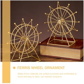 Ferris Wheel Model Home Decorations Desktop Ornaments Modern Shelf Decor Accent for Living Room Office Entryway Decor