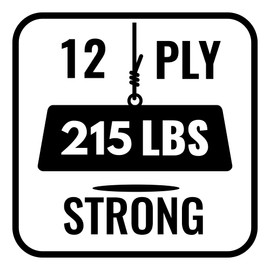 12-Ply Waxed Twine 215 LBS Tensile Strength 375 feet per roll (125 Yards) 100% Polyester White Wax Lacing Cord Made in USA