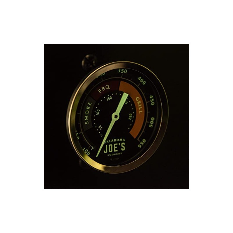 Oklahoma Joe's 3695528R06 Medidor de Temperatura, Plateado