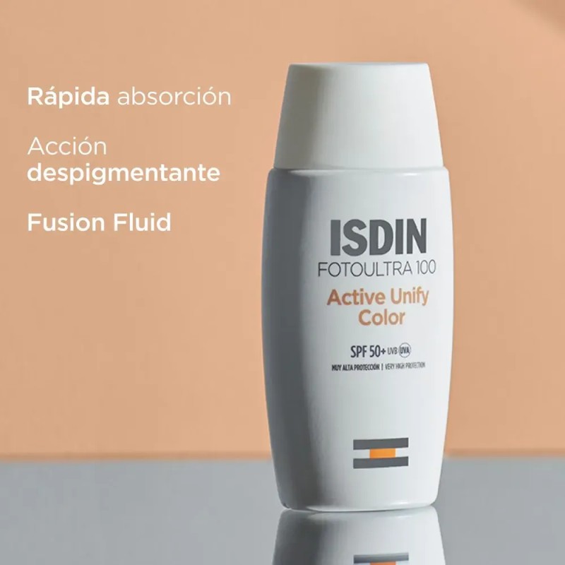 Isdin Fotoultra 100 Active Unify Color Spf 50+, 50 Ml