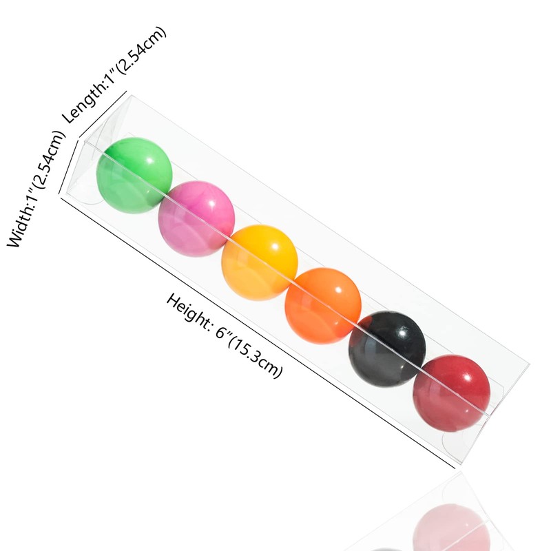 SLShePack SLShePack 36PCS 1 x 1 x 6 Clear Gumball