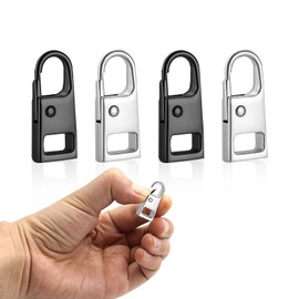 DreaModes Fastener Pull Fastener Repair Replacement Zipper Metal Chuck Zipper Handle Fastener Repair Kit Easy Installation Zipper Bag Purse Clothes Shoes Replacement Repair DIY Handicrafts Handmade