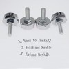 License Plate Screws Fastener Kit, 4 PCS License Plate Screws