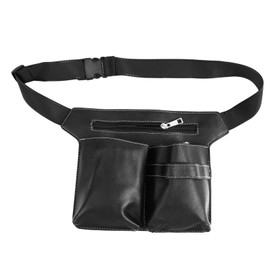 SAFIGLE Barber Scissor Holder Bag Waist Pouch for Hair Cutting Tools Vintage PU Material Portable Scissor Pouch for Stylists for Travel and Everyday Use