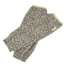 Agumi 4942042282579 Arm Cover, Leaf Green, 100% Cotton, Good Absorbency, Moisture Resistant, For Farming, Gardening, Home Gardening, Total Length: 14.6 inches (37 cm), One Size Fits All