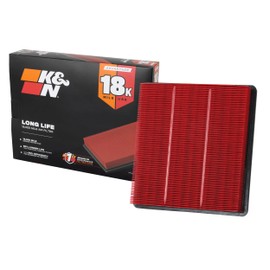 K&N Engine Air Filter: Long Life 18,000 Mile Replacement Air Filter: Compatible with 2021-2023 Jeep Wrangler JL, KNA-5127