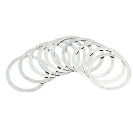 FSA(エフエスエー) 自転車 部品 パーツ ヘッドセットスペーサー ロード MTB Microspacer 1 1/8' (MW006)(10pc) 厚さ 0.25mm 160-3021 シルバー