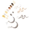 114pcs Hair Beard Beads Sunflower Gold Silver Snake Hair Braiding