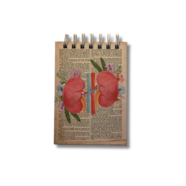 Notebook A6 (4.13 x 5.83 in) Lined, Twin-Wire Spiral, Hardcover