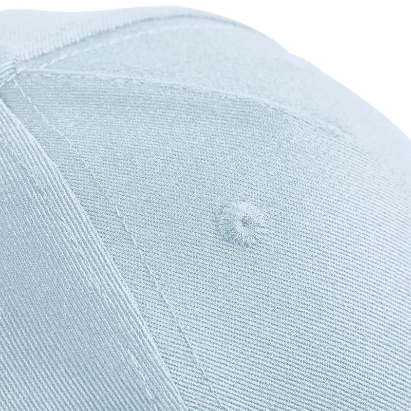 Beechfield B63B Junior Organic Cotton 5 Panel Cap, powderblue