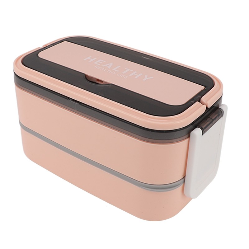 Double Layer Bento Box 316 Stainless Steel Compartment Portable Lunch