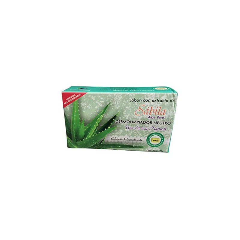 Jabón con extracto de Sábila Aloe Vera GARCIA dermolimpiador pack
