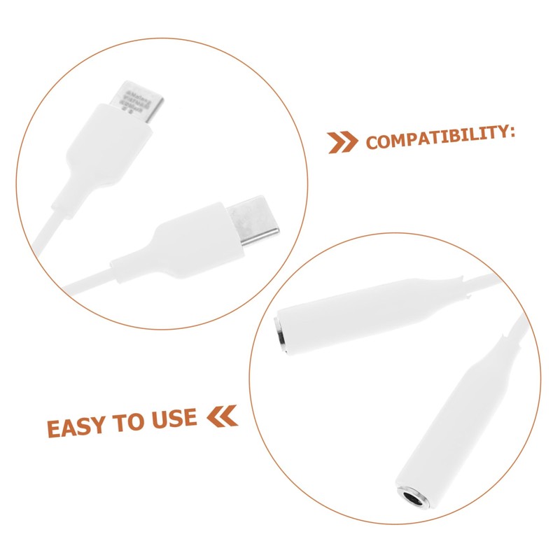 COHEALI 3pcs USB C to Audio Adapters High Fidelity Type