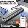 Rongta Portable Printer Wireless for Travel, Bluetooth WiFi Inkless Thermal
