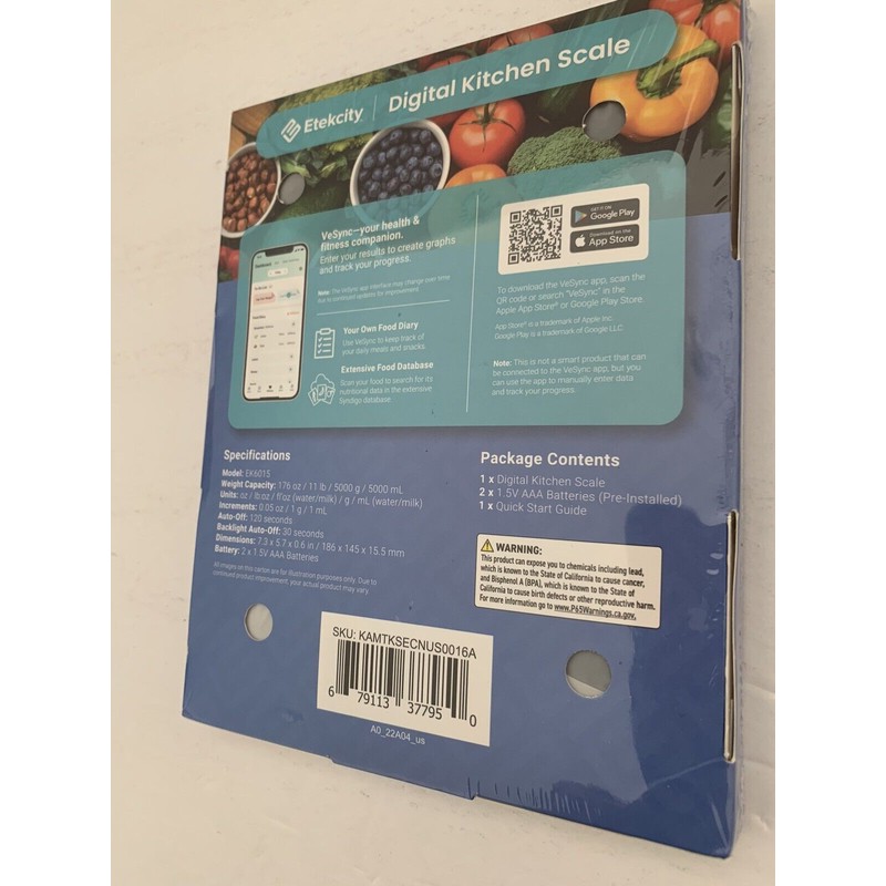 Etekcity Food Digital Kitchen Scale