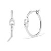 Coach Women's Interlock C Signature Hoop Earrings