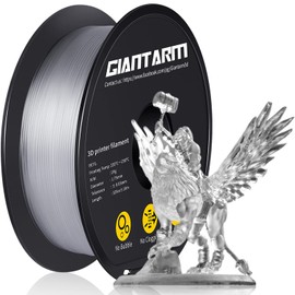 GIANTARM PETG Filament 1.75, Clear Transparent PETG Filament 1.75mm 1kg(2.2lb), Toughness Enhanced, Dimensional Accuracy +/-0.02mm, Vacuum Package