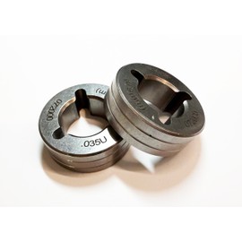 2-PK 044749 Drive Roll Replacement Aluminum 035" U-Groove For Miller Millermatic 200/210/212/250/251/252/Vintage