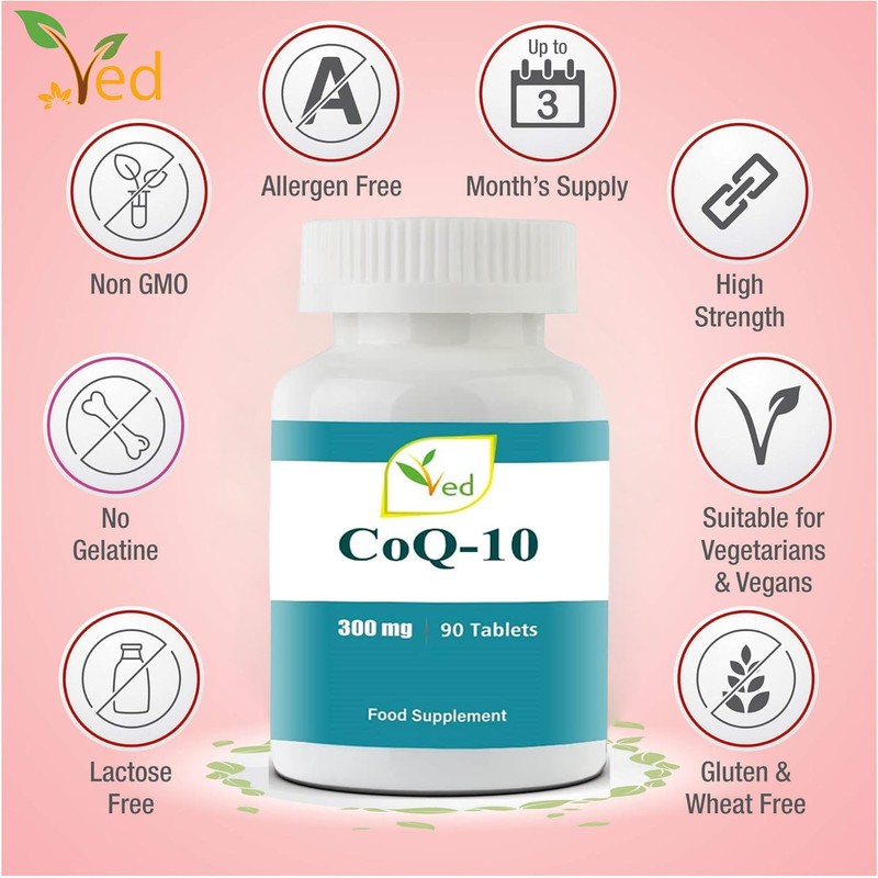 Ved Co Enzyme Q10 300mg 90 Tablets