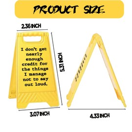 Funny Desk Accessories for Work, Office Decor, Humor Joke Phone Stand Desks Decor, Hidden Small Mirror, Gag Fun Gift for Men Women Coworker Male Leader Boss Manager, White Elephant Gifts