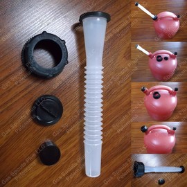 Brand New Aftermarket EAGLE GAS SPOUT PARTS KIT Plastic Kerosene Water Jugs PG-1 PG-3 PG-5 PG-6 KP-3 KP-5 U3 U5 Flexible Spout w/ Gasket,Stopper Cap,Screw Cap Collar,Rear Vent Cap GAS CAN NOT INCL.