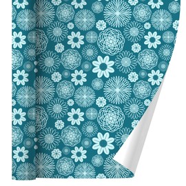 GRAPHICS & MORE Geometric Flower Pattern Gift Wrap Wrapping Paper Rolls