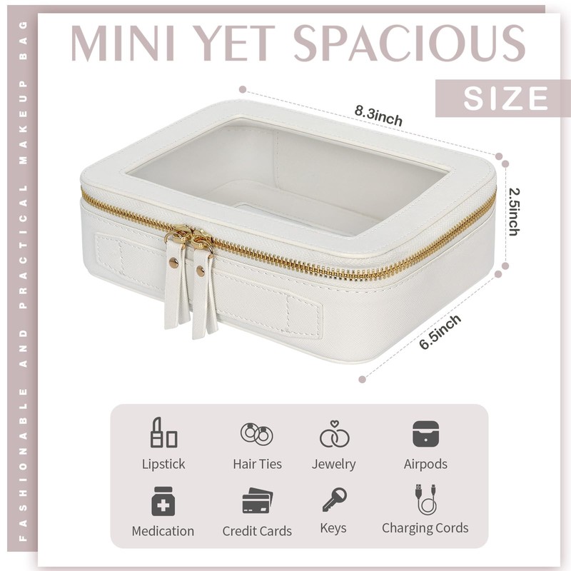 Clear Makeup Bag Cosmetic Organizer Case Waterproof Travel Toiletry Bag