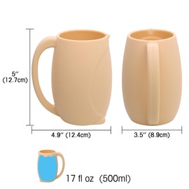 UMUACCAN Baby Bath Rinse Cup, Baby Proofing Baby Bath Toys for Toddlers, Soft Silicone Baby Safety Products and Newborn Essentials Must Haves for New Parents, New Mom Gifts, Holiday Gifts