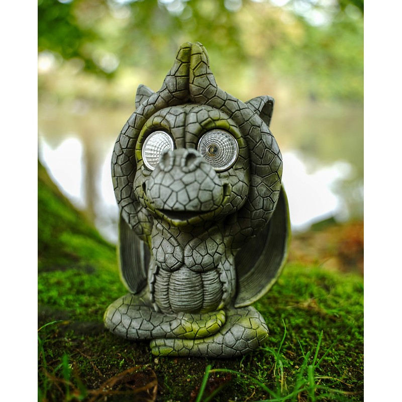 Kremers Schatzkiste Yoga Solar Garden Dragon Meditating Dragon Solar LED