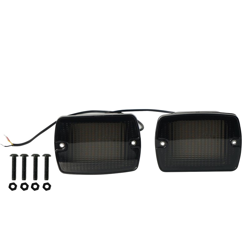 Hooke Road YJ Front Turn Signal Lights LED Amber Lamps