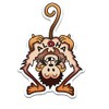 4 pcs Set Monkey Aloha Hard Hat Sticker Funny, 2