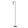 Globe Electric 12937 Holden 70" Floor Lamp, Black, Satin Finish,