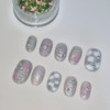 Rose Objet [Handmade Nail Tip] - Coffin / 로즈오브제 [수제네일팁]