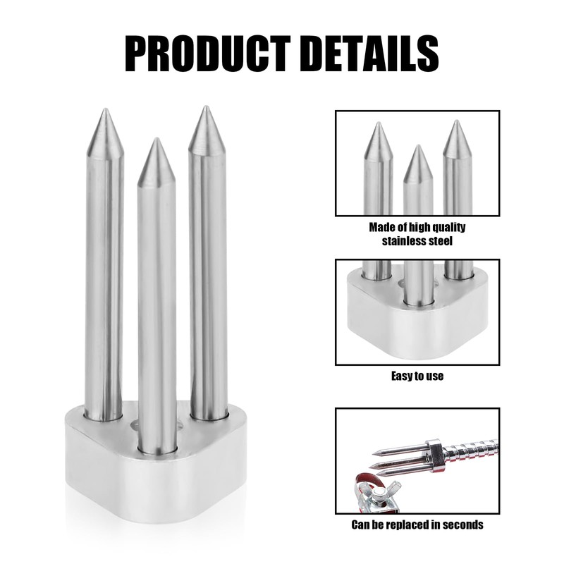 2pcs Apple Peeler Fork Replacement, Apple Peeler Accessories Stainless Steel