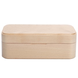 Mechanical Wooden Music Box Jewelry Ring Box Home Ornament Gifts for Birthday Valentine's Day