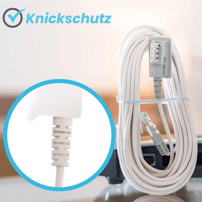 COXBOX 15 m DSL Cable Fritzbox, Speedport, Easybox - TAE