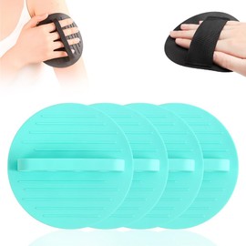 Esponja de Ducha de Goma Blanda, Guantes Exfoliantes Suaves para el Baño, Ideales para la Limpieza Corporal, Guantes Exfoliantes para el Baño que No Causan Dolor, Aptos Tanto para Hombres Como para Mujeres，Verde-4PCS