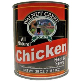 AmishTastes Walnut Creek Canned Boneless Chicken Pieces, All Natural, Heat & Serve, 28 Oz. (Pack of 4)