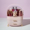 Paris Hilton Makeup Storage Organizer with Lid, Cosmetics and Skincare