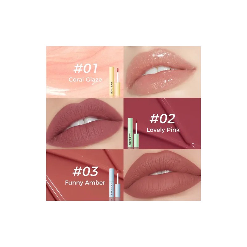 Sace Lady Labial Líquidos Mate Larga Duración Set 3 Pcs