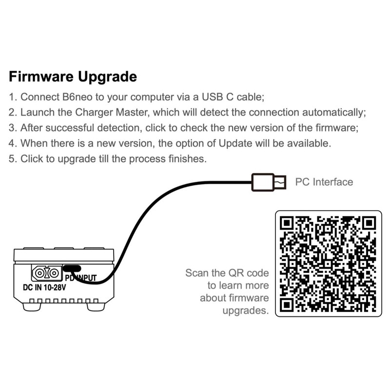 SkyRC B6 Neo Cargador inteligente de 200 W CC con