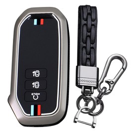 KUNIO Key Case Suitable for KIA EV6 GT K5 K7 K8 Sportage GT-Line Sorento 4 MQ4 Sedona Carnaval MPV 2020-2023 Metal Case Cover Key Case Key Case Key Ring 7 Buttons, A Black